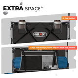 Overmont 400L Foldable Double Decker Wagon - Large Capacity Collapsible Wagon Cart- 52" Extra Long Extender - All-Terrain Big Wheels for Camping, Football Game, Sports Events, Support Up to 450lbs Overmont