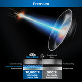 Ninja Foodi NeverStick 4 Quart Pan with Lid, Strainer, & Spatula, Oven Safe, Sea Salt Grey Ninja