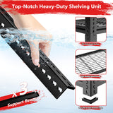 Storage Shelves, Garage Shelving Heavy Duty 3300 LBS Capacity, 60"L x 24"W x 78"H Adjustable Metal Shelving Organizer Wire Rack, 5 Tier Utility Shelf Unit for Pantry Closet Warehouse Organization MODCART