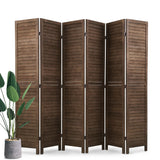 Room Divider 6 Panels, 5.75FT Wooden Room Divider Wall Folding Privacy Screens Freestanding Partition for Home Office Bedroom NChanmar