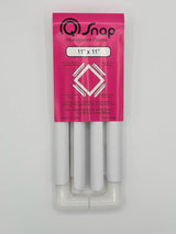 Q Snap Embroidery Frame Needlework Bundle - 11x11 inch Q-Snap Frame and 14 inch Extension Kit Set with Hand-Dyed Aida 16 Count Cross Stitch Fabric by VolcanoStitching VolcanoStitching