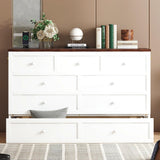 Queen Size Murphy Bed Cabinet, Murphy Bed Cabinet with Storage Drawer and Charging Station, USB Port, Solid Pine Wood Murphy Bedframe for Home Office Studio Guest Room, White Walnut RuiSiSi