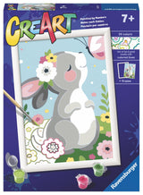 Ravensburger Beautiful Bunny Paint by Numbers Kit for Kids - 20179 - Painting Arts and Crafts for Ages 7 and Up Ravensburger