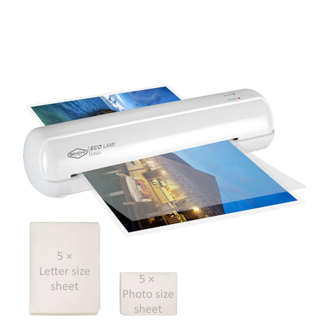 SINCHI 9-Inch Laminator, 3–5 Mil, Thermal Laminating Machine with 10 Sheets, Jam Release Lever, 30-Min Auto Shut-Off, One-Touch Easy Operation, Compact for Home, Office, and School SINCHI