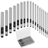 17 Pcs Round Leather Hole Punch Tool 0.5-7mm, Boyistar Metal Hollow Hole Punching for Leather Craft Punch Tools Set Round Hollow Tools for Belts, Watch Band, Paper, Plastic, Leather with Storage Box Boyistar