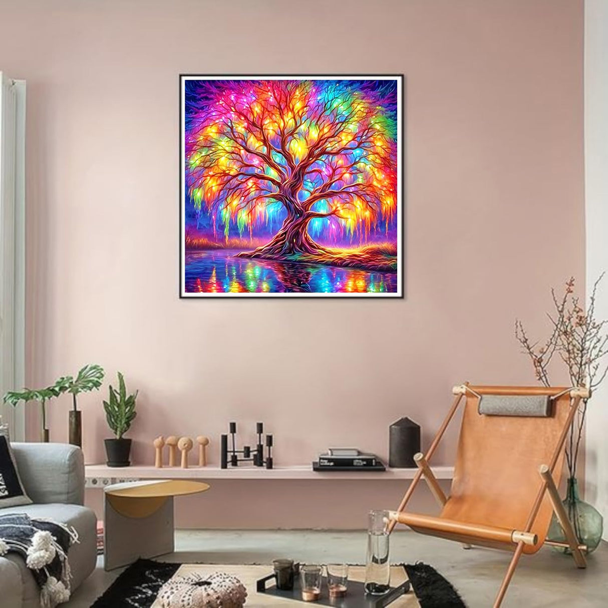 DIYCYCY Tree of Life Diamond Painting Kits for Adults,Full Drill Diamond Art Kits for Beginners,Round 5D DIY Diamond Dots Paintings, Diamonds Pictures Gem Art and Crafts Home Decor 13.78x13.78 inch DIYCYCY