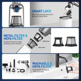 AHNR Handheld Car Vacuum Cleaner Cordless with Brushless Motor, 20000PA High Power Vacuum Cleaner & Air Duster, 3 in 1 Keyboard Portable Vacuum Cleaner, Mini Hand Held Vacuum Cleaner for Car Home AHNR