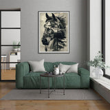 CHWGLFGG 5D Horse Diamond Art Kits for Adults Beginners,DIY Full Round Drill Diamond Painting Kits,Paint by Diamonds Dot Gem Art Crystal Easy,Home Wall Decor 12X16Inch CHWGLFGG