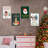 4 Pack Paint by Number for Adults, Christmas Paint by Numbers Kit for Adults Beginners, Easy DIY Acrylic Painting by Number Kits for Gifts Home Decor 8x12 Inch hkejoi