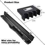 LFSEMINI Pool Cue Holder, 4-Cue Portable Pool Stick Holder for Table, Weighted & Durable Billiard Cue Holder, Mini Stick Holder for Pool Cues, Pool Cue Holder Claw(4 CUE Black) LFSEMINI