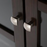 SIMPLIHOME Acadian SOLID WOOD 36 inch Wide Rustic Entryway Hallway Storage Cabinet in Brunette Brown, with 2 Drawers, 2 Doors and 2 Adjustable Shelves SIMPLIHOME