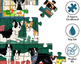 Dog Puzzles for Adults 1000 Pieces, Animal Puppy Puzzle Modern Art Puzzle, Dog Jigsaw Puzzle as Funny Home Decor, Challenging Puzzles for Adults PICKFORU
