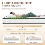 PayLessHere 6 Inch Hybrid Mattress with Innerspring and Foam/Fiberglass Free/Medium Firm Spring Mattress/Twin Size Mattress in a Box/CertiPUR-US Certified/Cool Sleep Pressure Relief PayLessHere