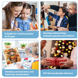 hkejoi Fall Paint by Numbers Kit for Adults Beginner, Fall Paint by Numbers with Frame and Easel, DIY Crafts Painting by Number for Gift Home Wall Decor 9.84x9.84 inch hkejoi