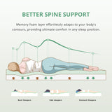 Dyonery Twin Mattress - 8 Inch Green Tea Memory Foam Mattress- Twin Mattress in a Box - CertiPUR-US Certified Fiberglass Free Mattress - Cooling Gel Layer - Medium Firm - 75" x 38" Dyonery