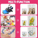 Sublimation Blank Tote Bags, 20Pack Canvas Tote Bags 16.1 x 15.4 Inch, 9.1 x 8.3 Inch Small Canvas Tote Bags Reusable Grocery Bags Shopping Cloth Bags for Heat Transfer, DIY, Christmas Craft, White TAOZIM