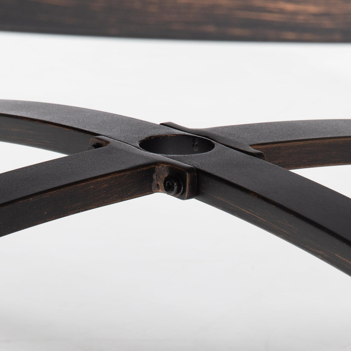 Ulax furniture 45-Inch Round Patio Coffee Table, Durable Aluminum Outdoor Side Table with Weather-Resistant Design for Garden, Deck, or Backyard Ulax furniture