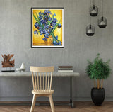 NIHO-JIUMA Diamond Painting Kits Van Gogh Irises, DIY 5D Full Drill Diamond Art Gift for Adult/Teen, Home Decoration (30x40cm/12x16inches) NIHO-JIUMA