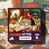 Cats in Quarantine Jigsaw Puzzle by Exploding Kittens - 1000 Pieces Jigsaw Puzzle for Adults, Teens, and Kids - Cat Puzzle, Funny Puzzle, Art Puzzle Exploding Kittens LLC