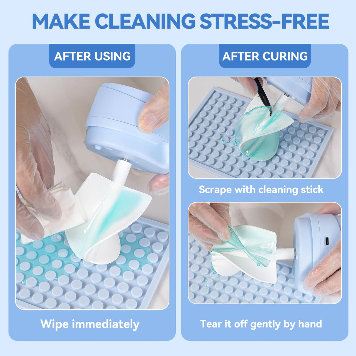 LET’S RESIN Upgraded Mini Auto Resin Mixer, Hands-Free Easy Clean Epoxy Mixer with 16fl.oz Silicone Mixing Cup, Stepless Speed Continuous Electric Epoxy Resin Mixer for Epoxy Resin, Molds, Soap Making LET'S RESIN