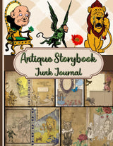 Antique Storybook Junk Journal: A Single-Sided Decorative Paper for Junk Journaling, Scrapbooking, Decoupage, Card Making, and Mixed Media Collage. WoodArtSupply