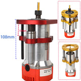 KETIPED Adjustable Router Lift for 65mm Diameter Universal Trimming Machine,Aluminum Under-Table Router Base for Router Table Insert Base Plate with Double Stainless Steel Support Rod,MG-061RED KETIPED
