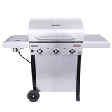 Char-Broil® Performance Series™ TRU-Infrared Cooking Technology 3-Burner with Side Burner Cart Propane Gas Stainless Steel Grill - 463370719 Char-Broil