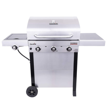 Char-Broil® Performance Series™ TRU-Infrared Cooking Technology 3-Burner with Side Burner Cart Propane Gas Stainless Steel Grill - 463370719