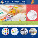 SYSMYXGS DIY Painting by Numbers Kits for Adults Beginners Paint by Numbers Set with Brushes Acrylic Pigment Oil Painting Canvas Wall ArtsArts Craft for Home Wall Decor — Winter Scene on a Canal SYSMYXGS