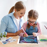 SENQAO Diamond Painting Lion Kits for Adults, DIY 5D Diamond Art Paint with Round Diamonds Full Drill Starry Sky Lion Gem Art Painting Kit for Home Wall Decor 30×40cm SENQAO