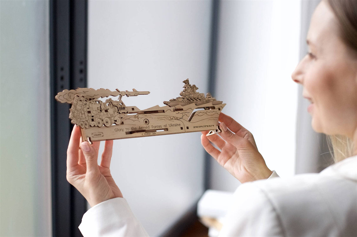 UGEARS Neptune Mission 3D Wooden Puzzle - Wooden Mechanical Model Kit to Build UGEARS