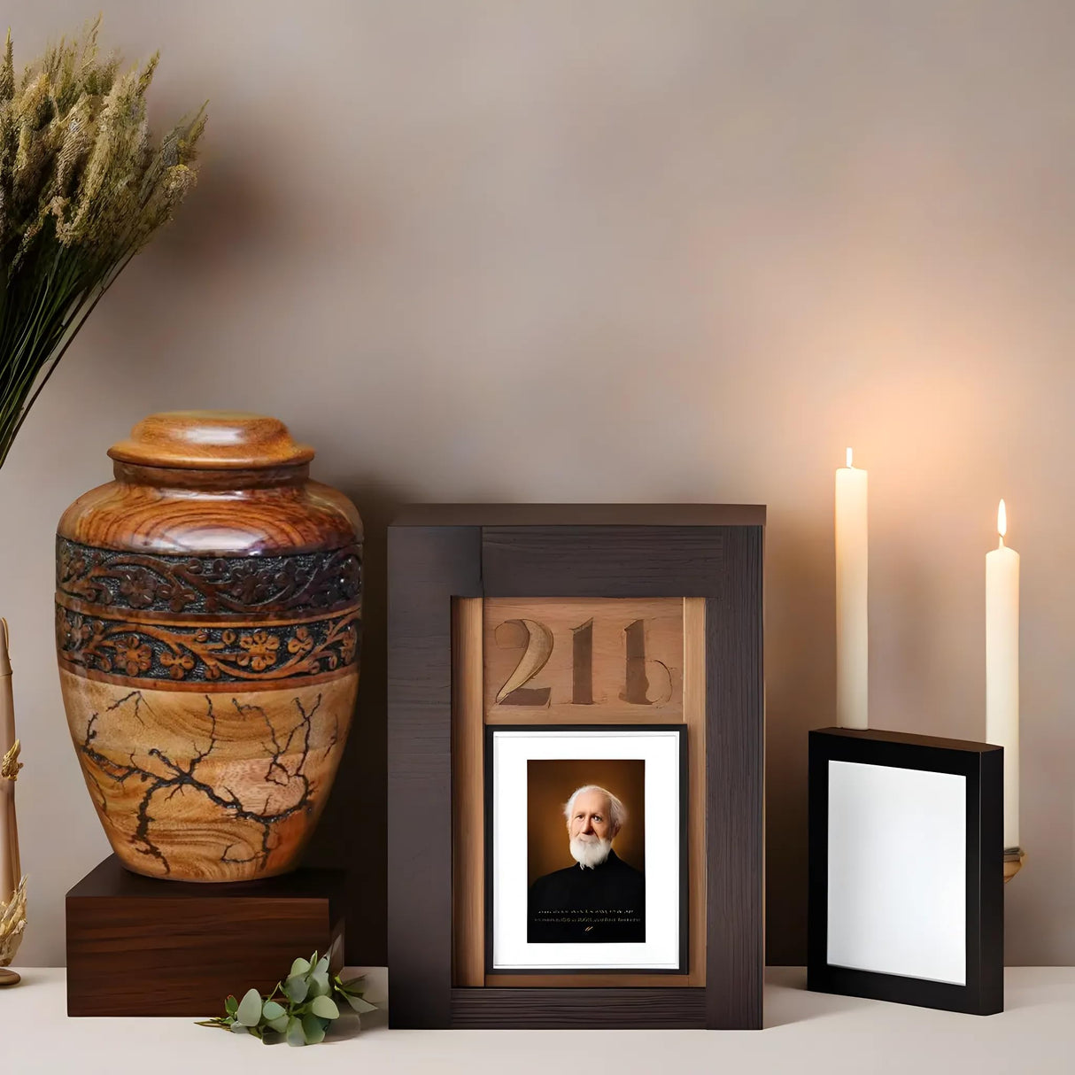 Best Urn for Human Ashes Large Wooden urn for Cremation Adult urn Box for Ashes Personalized Wooden urn Burial urn for Funeral Wood Box Generic