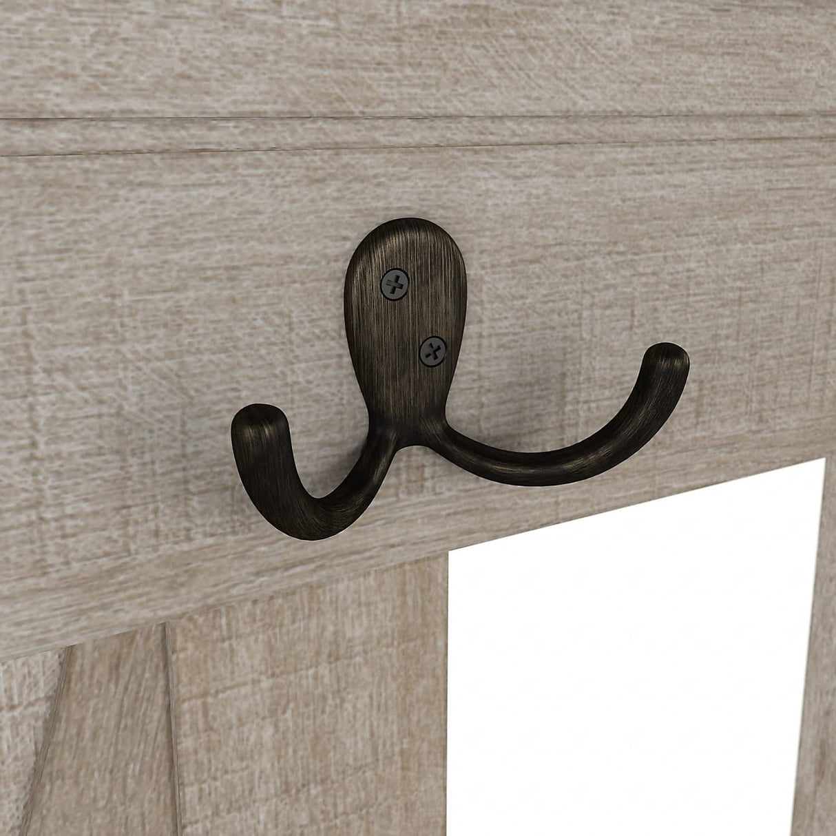 Bush Furniture Key West 66-inch Hall Tree with Shoe Storage Bench, Washed Gray (KWS166WG-03) Bush Business Furniture