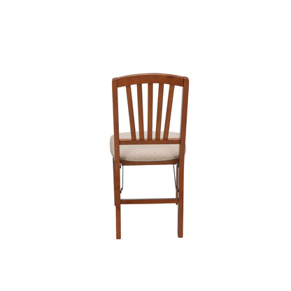 Stakmore Slat Back Folding Chair Finish, Set of 2, Cherry
