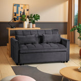 Pull Out Loveseat Sleeper, Convertible Sleeper Sofa Bed, Pull Out Bed Couch, 3 in 1 Velvet Futon Sofa, Love Seat Couches, Sofá Cama para Sala Sofa&Couch for Living Room Apartment, Chair Bed Sleepers Lyngins