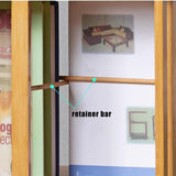 Lebolna 360° Bamboo Rotating Bookshelf Tower - 6 Tier Floor Standing Corner Shelf in Brown Lebolna