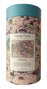 Cavallini Puzzles - Paris Map 1,000 Piece Puzzle Cavallini
