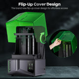 ELEGOO Saturn 4 12K MSLA Resin 3D Printer, 10 Inch Mono LCD, One-Click Auto Leveling, Intelligent Mechanical Sensor, COB + Fresnel Collimating Lens, Large Printing Size 218.88mmx122.88mmx220mm ELEGOO