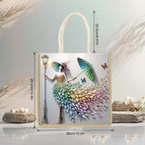 JZHYOAN DIY Diomand Art Tote Bags Kits,Diamond Painting Canvas Tote Bags for Adults, Portable Book Storage, Reusable Grocery Hand Storage Reusable Grocery Bag Canvas Gift Bags for DIY JZHYOAN