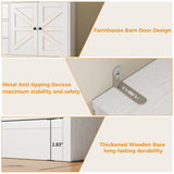 IRONCK Bookshelf with Drawers, 70.63 inch Tall Bookcase with Farmhouse Doors, 6 Tiers Book Shelf with Acrylic Doors, Bookshelves and Bookcases for Home Office, Living Room, Bedroom, White IRONCK