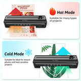 Laminator Machine A4 Laminators - 9 Inch Thermal Cold Laminating Machine with 20 Laminating Sheets, 8.5x11 Laminator with NTC Temperature Control 90-s Warm up, A4/A5/A6 Laminators for School Home MAXDONE