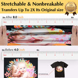 TransOurDream Tru-Iron on Heat Transfer Paper for Dark Fabric (20 Sheets, 8.5x11") T Shirt Transfers Paper for Inkjet Printer Printable Heat Transfer Vinyl for T-Shirts (TOD-7) TransOurDream