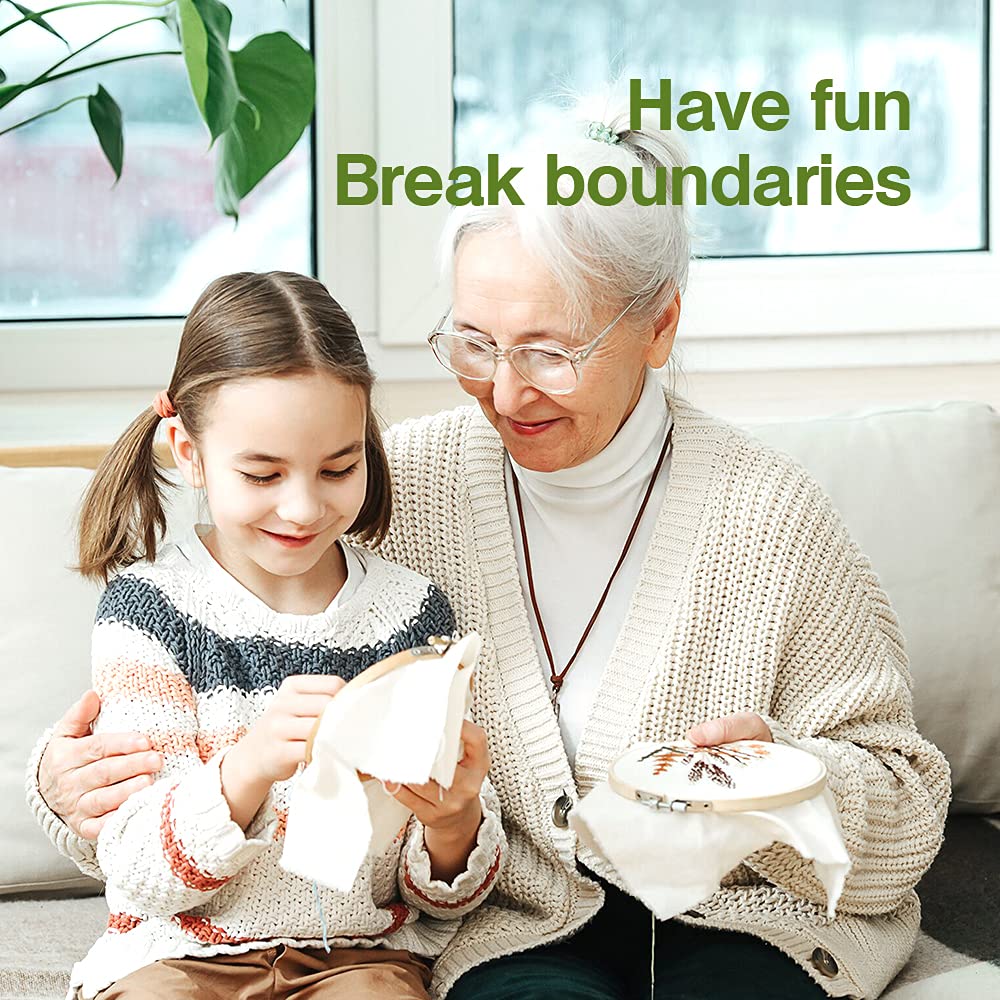 Caydo 6 Pieces Embroidery Hoop Set Circle Cross Stitch Hoop Ring 4 inch to 10 inch for Embroidery and Cross Stitch Caydo