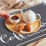 Findosom Dish Drying Mat, 12"x20" Absorbent Coffee Bar Mat for Countertops, Coffee Bar Accessories with Coffee Cup Pattern for Kitchen Counter Coffee Maker Coffee Pot Dining Room Decoration Findosom