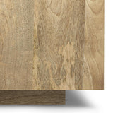 SIMPLIHOME Lockhart SOLID MANGO WOOD Wide Modern Square Coffee Table Fully Assembled for The Living Family Room, 30 inch, Natural SIMPLIHOME