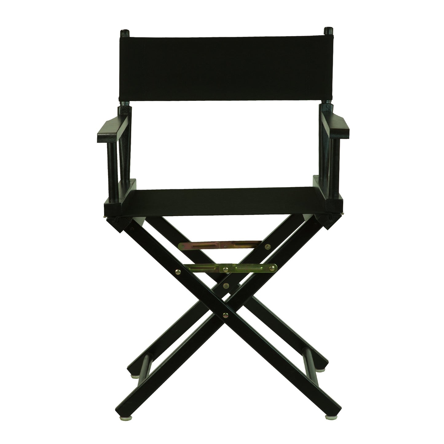 Casual Home Director's Chair ,Black Frame/Black Canvas,18" - Classic Height - WoodArtSupply