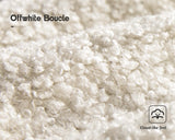 VanAcc Modern Sofa, 89in Comfy Couch with Cup Holders & USB Charging Ports, Offwhite Bouclé Couch- Deep Seat Sofa Couch for Living Room VanAcc