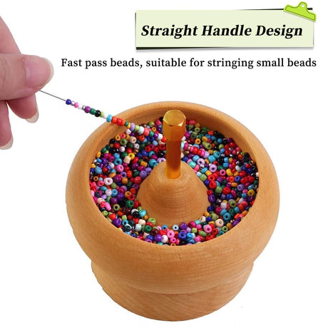 4Pcs Bead Spinner Needles Big Eye Beading Needles Stainless Bead Needle,Bead Needles for Jewelry Making Bracelet Necklace Jewelry Making (Needle) Tucnoeu