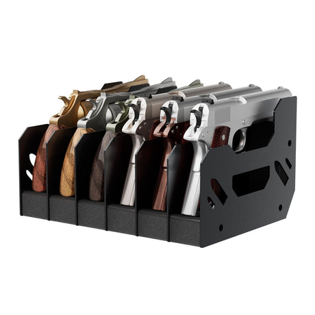 Gun Rack for Pistol, 6X Soft Foam Pistol Rack for Gun Safe, Cabinet, Storage, Durable Handgun Stand Organizer Accessories with Moisture&Scratch Resistance&Anti-Slip, Handgun Rack Stand Display Holder Airjam