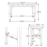 Yardenaler 6 x 13 FT Wooden Grill Gazebo with Sloping Metal Roof, BBQ Canopy with Stakes for Outdoor Patio, Garden, Lawn, Light Mocha Brown Yardenaler